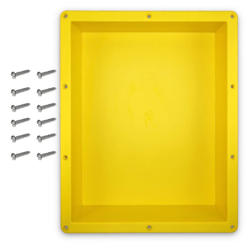Novalinea 16" x 20" Single Shelf Recessed Shower Niche with Mounting Screws Included, Mounts Flush with 1/2" Backerboard, Ready to Tile, Easy to Install and Waterproof - Image 1
